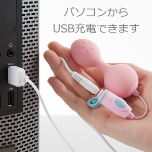 インナーキュートはパソコンから充電できます
