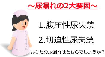 尿漏れ失禁の２大要因